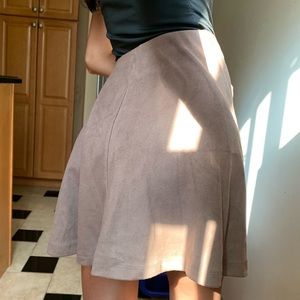 Forever 21 Tan Suede Skirt